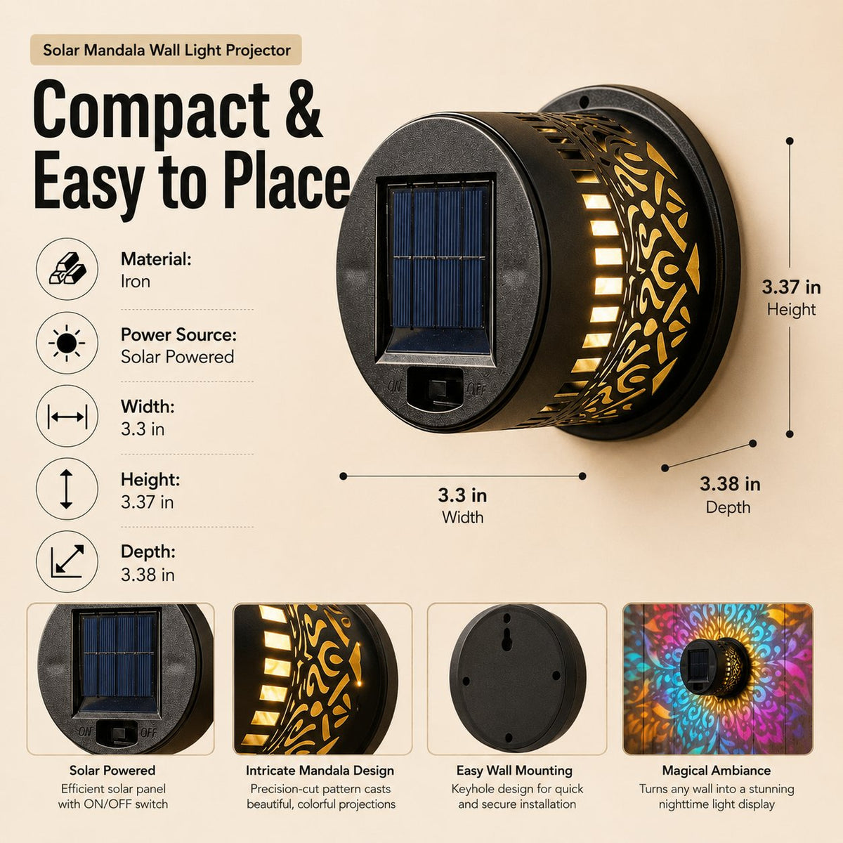 Solar Vivaglow wand licht projector