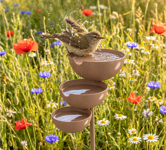 Drietraps Vogelspa – Cortenstaal Look