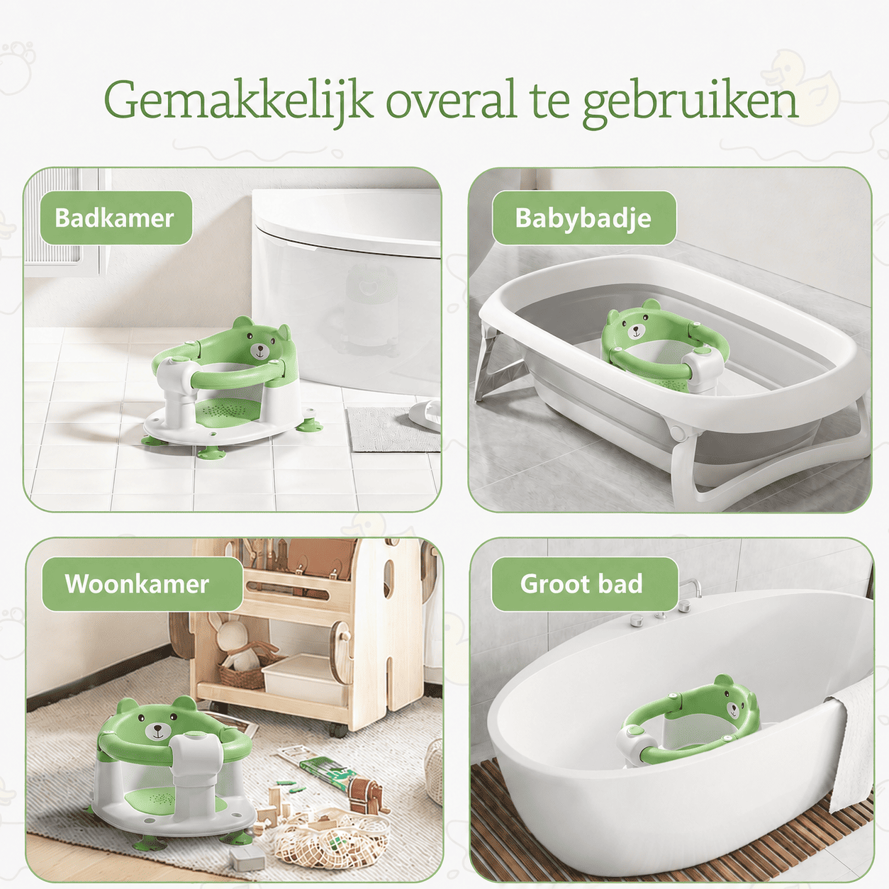 Baby bath seat™ | Rust en Veilgheid Tijdens ieder Badmoment.