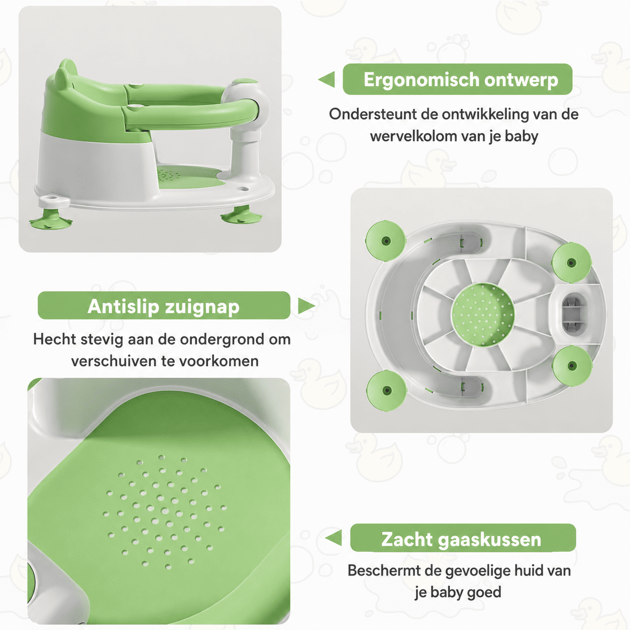 Baby bath seat™ | Rust en Veilgheid Tijdens ieder Badmoment.