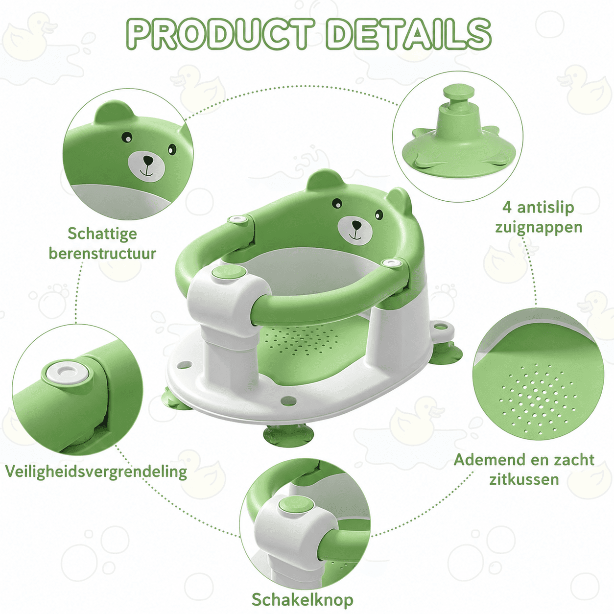 Baby bath seat™ | Rust en Veilgheid Tijdens ieder Badmoment.