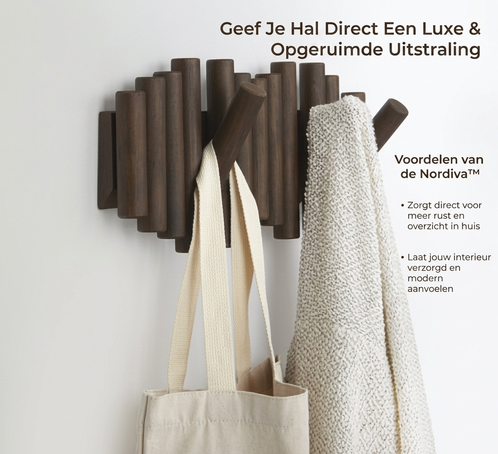Nordiva™ – Luxe Design Kapstok voor een Stijlvolle Entree
