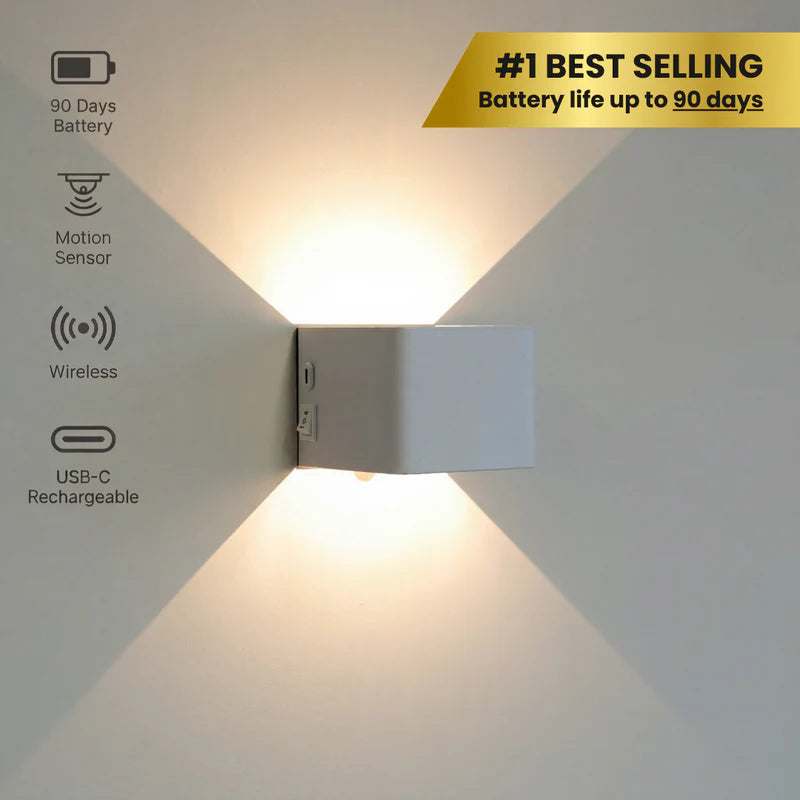 AuraBeam™ – Slimme Draadloze LED Wandlamp