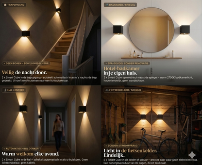 AuraBeam™ – Slimme Draadloze LED Wandlamp