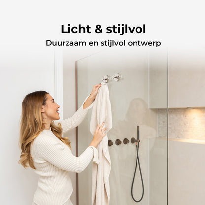 Zuignap Handdoekhaak - Set van 2
