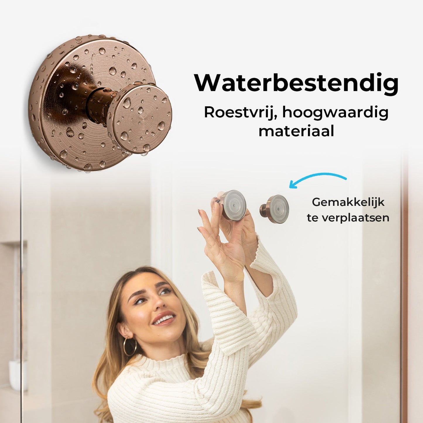 Zuignap Handdoekhaak - Set van 2