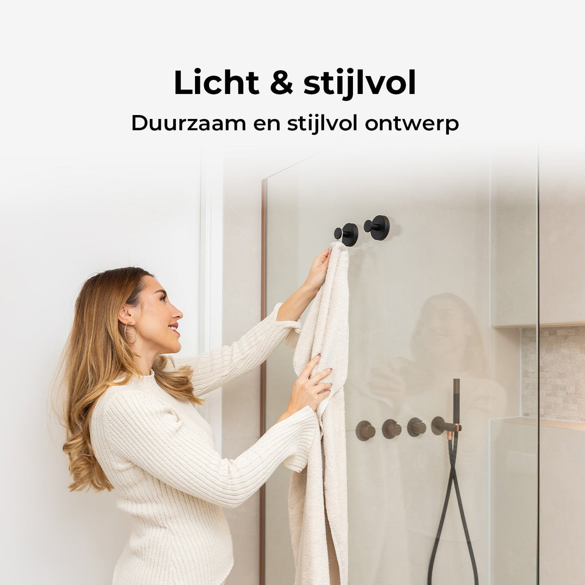 Zuignap Handdoekhaak - Set van 2