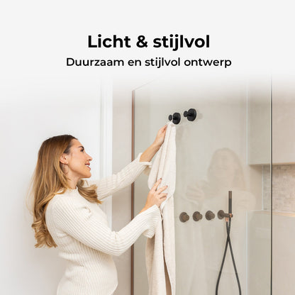 Zuignap Handdoekhaak - Set van 2
