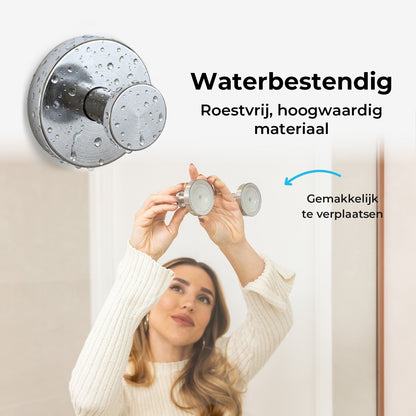 Zuignap Handdoekhaak - Set van 2
