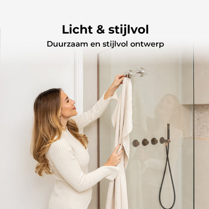 Zuignap Handdoekhaak - Set van 2