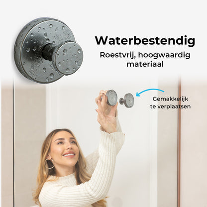 Zuignap Handdoekhaak - Set van 2