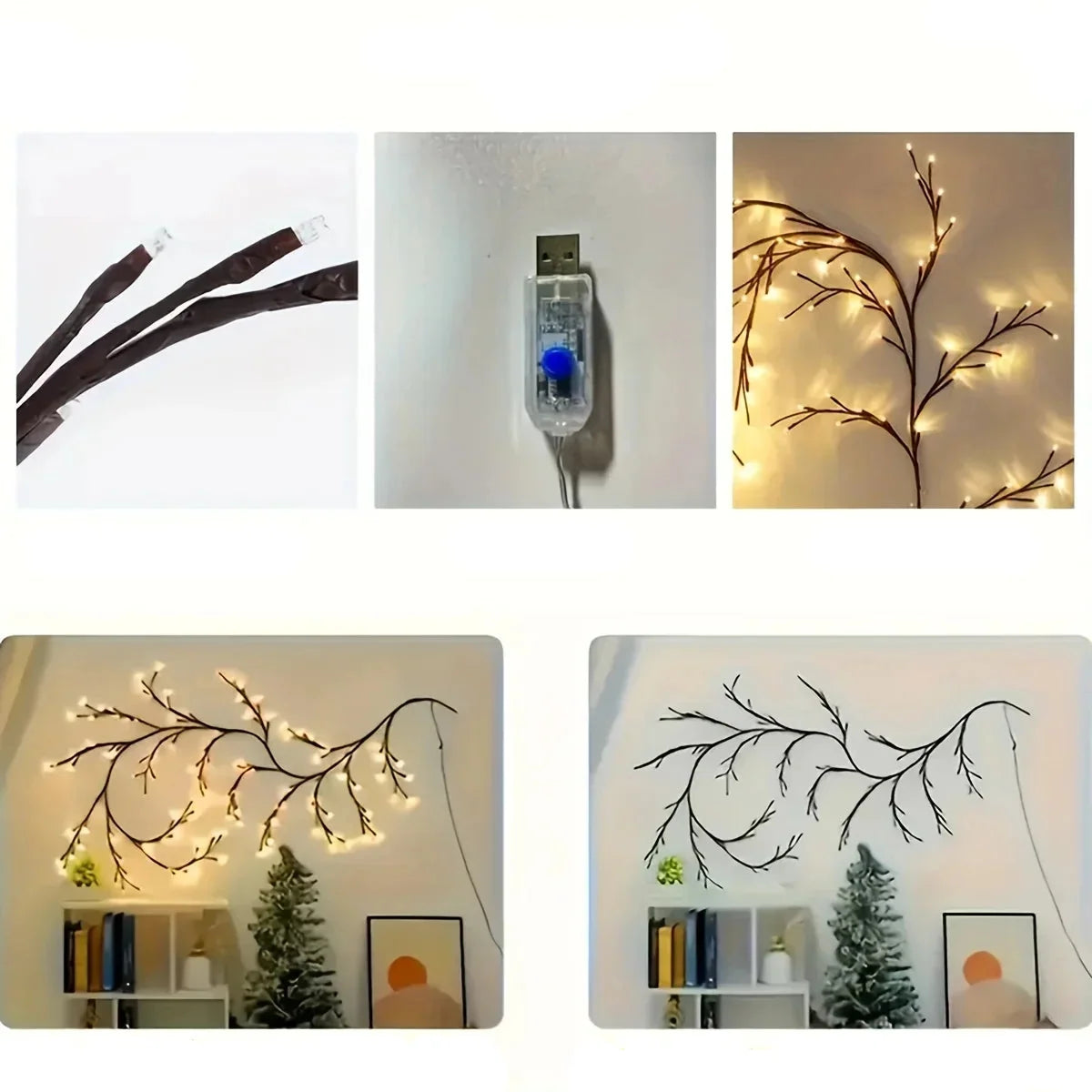 Wiltora LED lichttak met USB-aansluiting