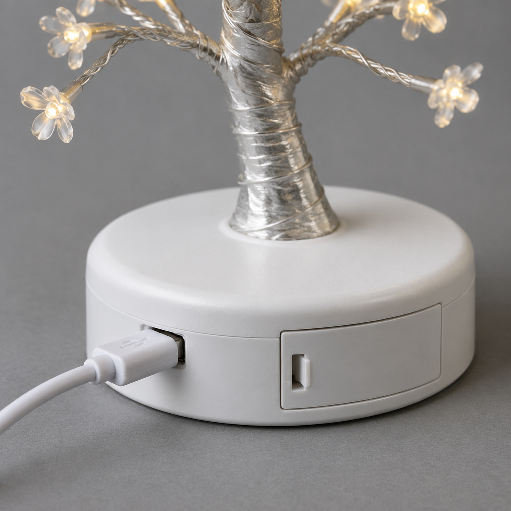 Werkt op batterij of USB