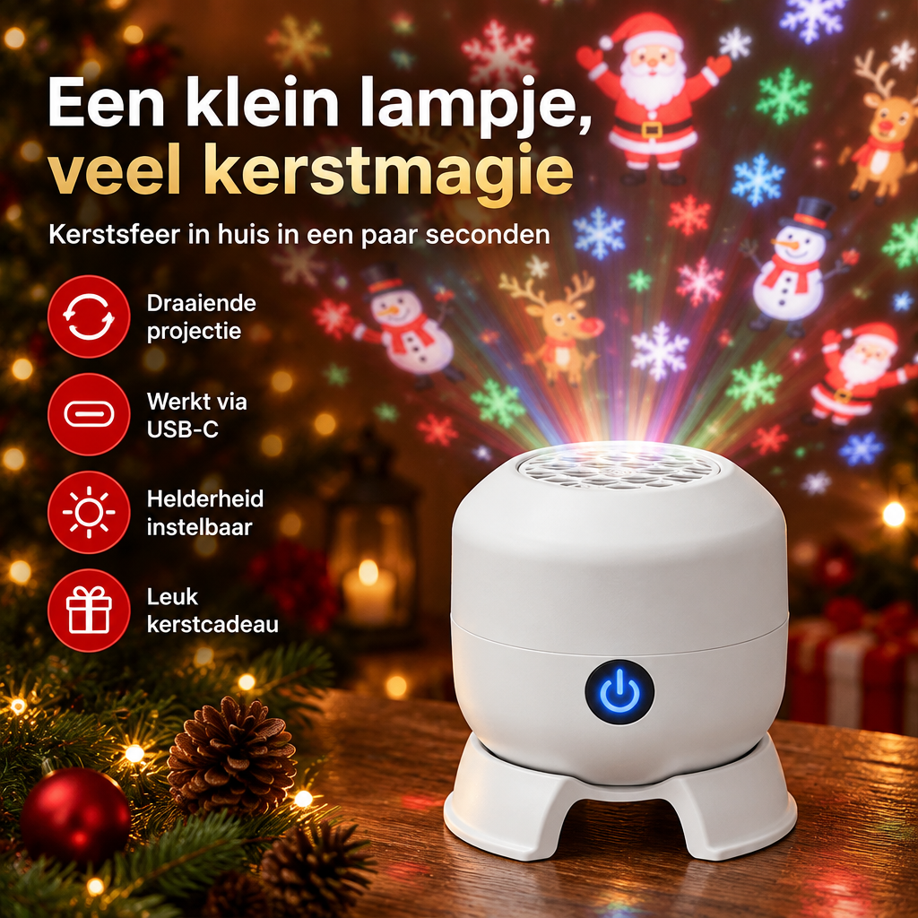 Kenmerken van de Glinora kerstprojector