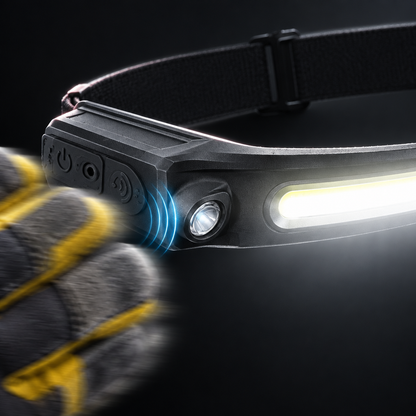 Hoofdlamp 230 Graden - Aan Met Een Handbeweging