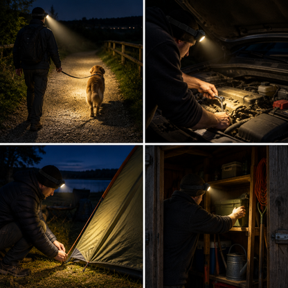Hoofdlamp 230 Graden - Aan Met Een Handbeweging